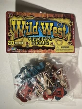 JA-RU Inc 2012 Wild West Cowboys & Indians 20 Pieces NEW SEALED Package