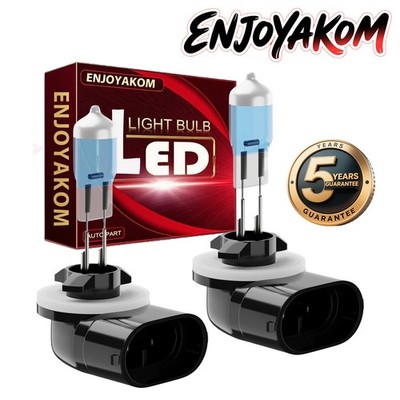 6000K Bright White Halogen Fog Light Bulb Conversion Kit High Power 881 898 889