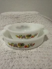 Vintage Pair Of Anchor Hocking Fire-King Milk Glass Chanticleer Rooster Pattern