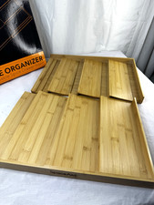 Bamboo Spice Drawer Organizer Expandable 3 Tier Rack FOR 3" Deep Drawer" FrShp