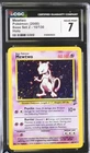 2000 Pokemon Mewtwo 10/130 Base Set 2 Holo CGC 7 NM