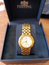 Orologio donna Festina anni 90 dorato Con Custodia