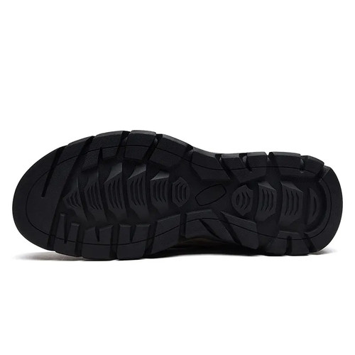 Men Genuine Leather Shoes Flats Non-slip Hiking Leisure Driving Outdoor Sneakers - Picture 23 of 28