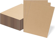 50 Pack 8.5x11 Corrugated Cardboard Sheets, Flat Cardboard Inserts for Shipping,