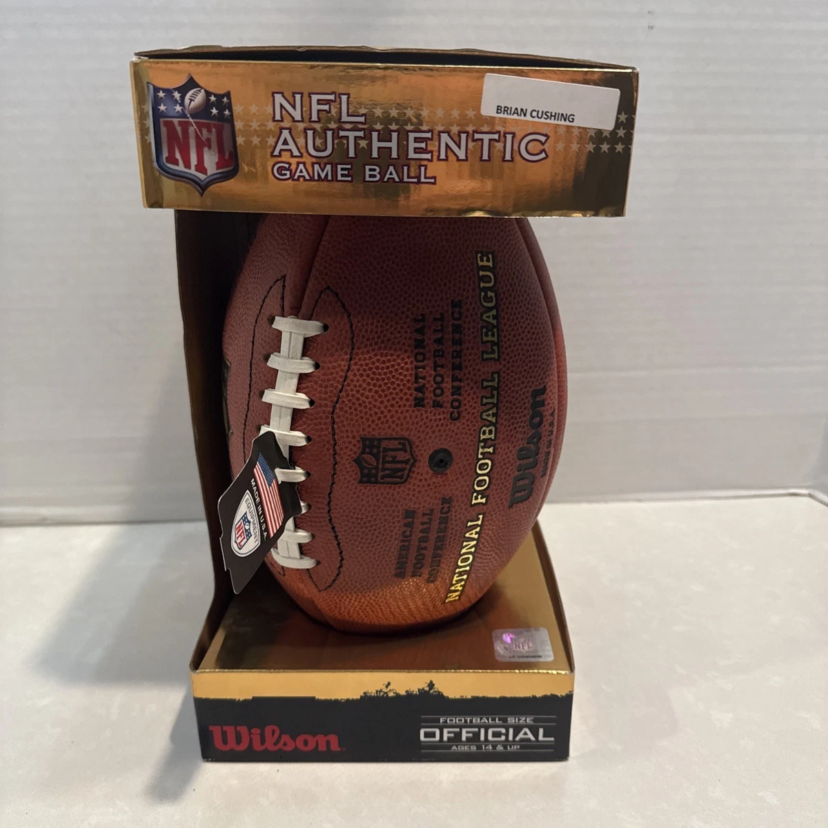 NFL AUTHENTIC GAME BALL \"THE DUKE\"未使用 Amazon.com: Wilson “The Duke” NFL Official Authentic Leather Game
