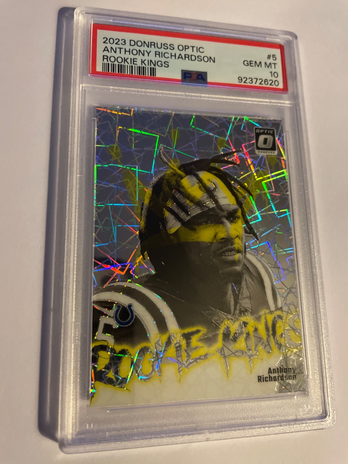 2023 Optic Anthony Richardson Colts-ROOKIE KINGS GEM MT 10