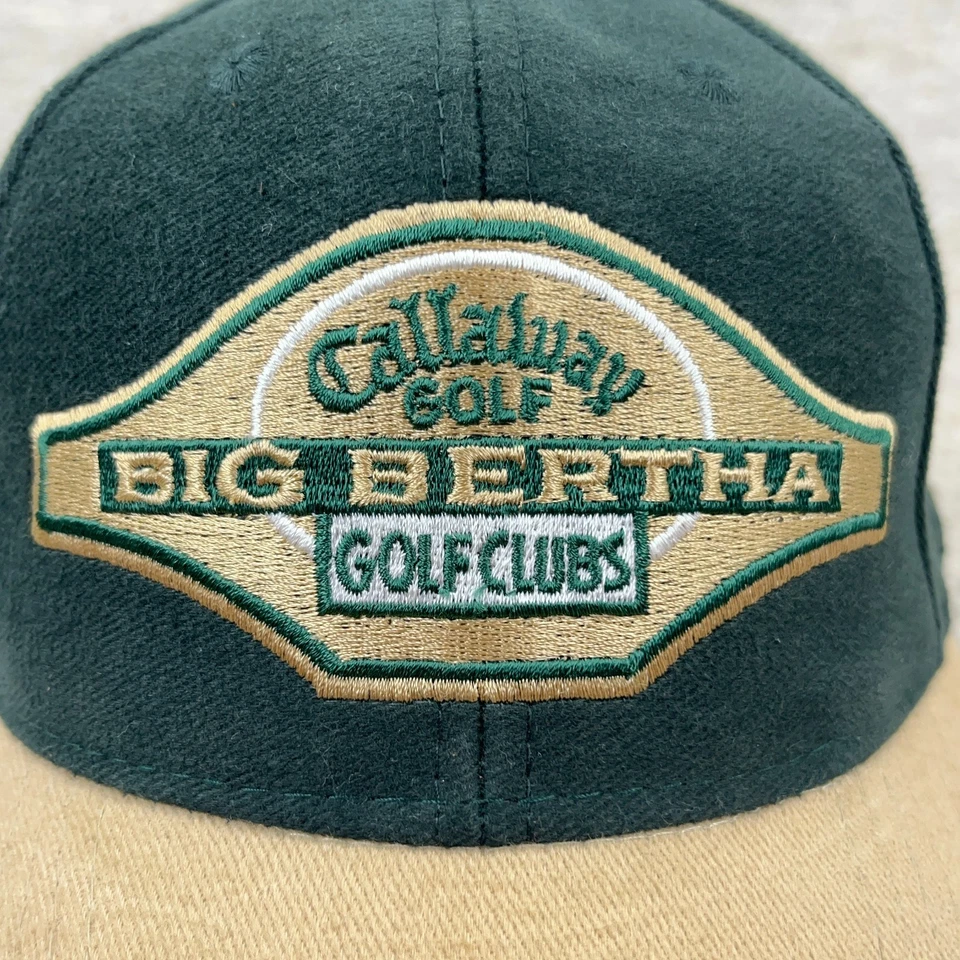 Vintage Callaway Golf Hat Cap Leather Strap Back Big Bertha 90s Green K Products - Image 3 of 4