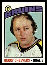 1976-77 Topps Gerry Cheevers (HOF) #120 - Boston Bruins - VG