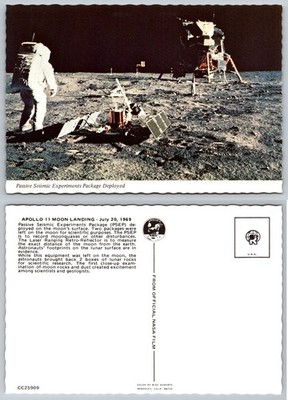 Apollo 11 Moon Landing 1969 NASA Astronaut Lunar Module Postcard