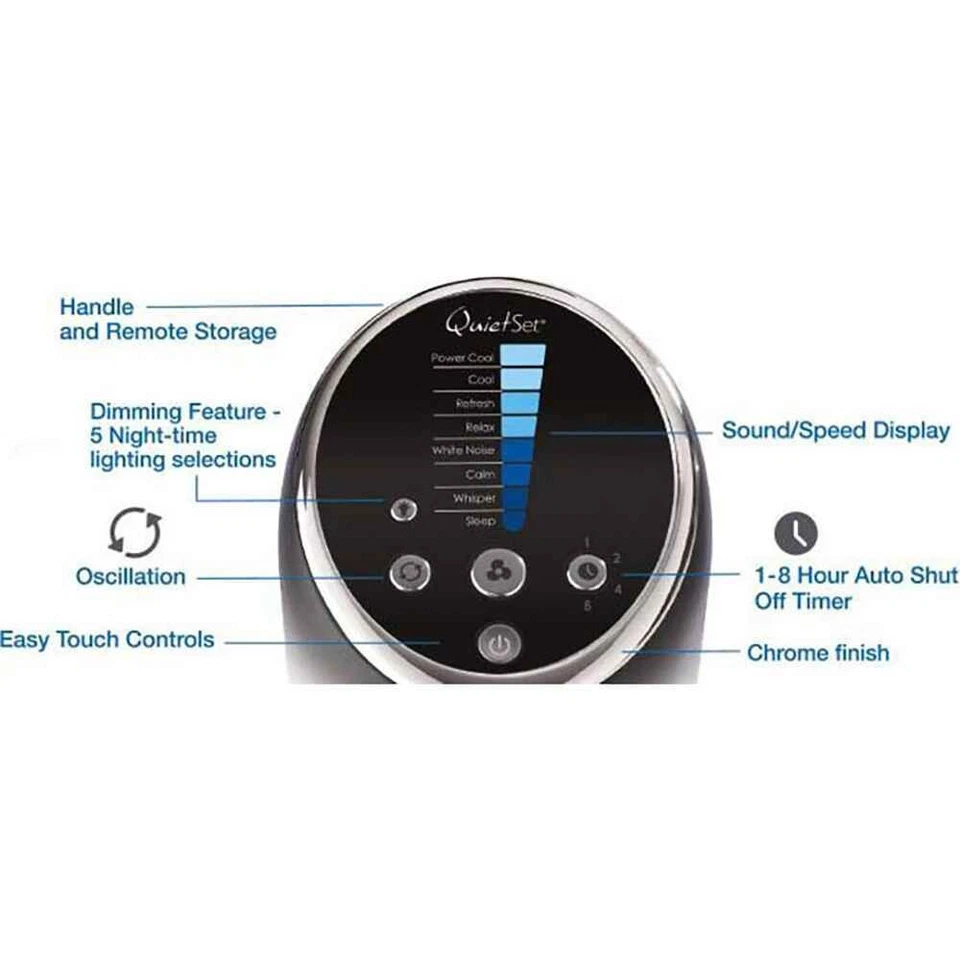 霍尼韦尔HYF290BV2 QuietSet 8 振荡塔风扇 — 第 4/4 张图片