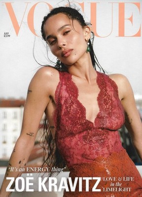 British VOGUE July 2026 UK  NEW  Zoe Kravitz, Jerry Hall, Sandra Oh