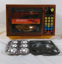 Coleco Micro Range Electric Bake Oven Microwave Toy 1978 TESTED Model 7375 Vtg