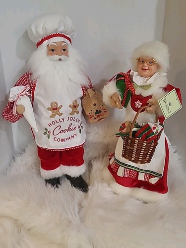 Mr. Und Mrs. Clause Kitchen Baker's Candy 18" Weihnachten. Neuzustand.  - Bild 1 von 24