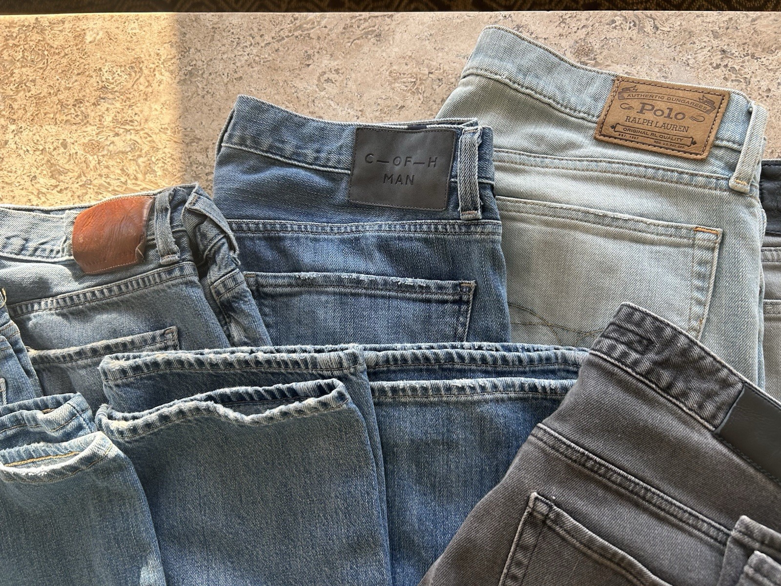Men’s Name Brand Jeans Lot Size 34,35,36 image 3