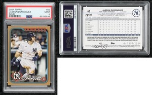 2024 Topps Series 1 Gold /2024 Jasson Dominguez #60 PSA 9 MINT Rookie RC