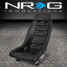 Nrg Prisma Lab Gt Series Racing Bucket Seat Wside Mount Bracket Leather Black