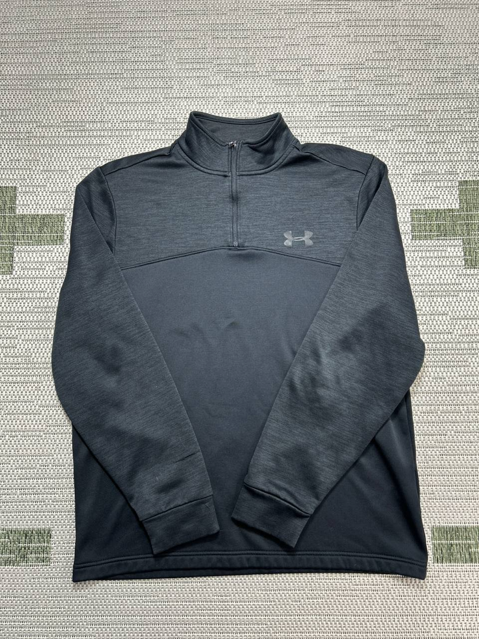 Under Armour Black Quarter Zip Running Sweater