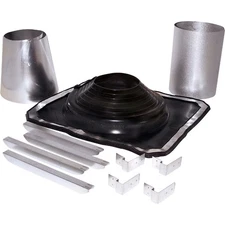SELKIRK 5 to 8 In. Galvanized w/EDPM Roof Pipe Flashing Boot Kit 200275 SELKIRK