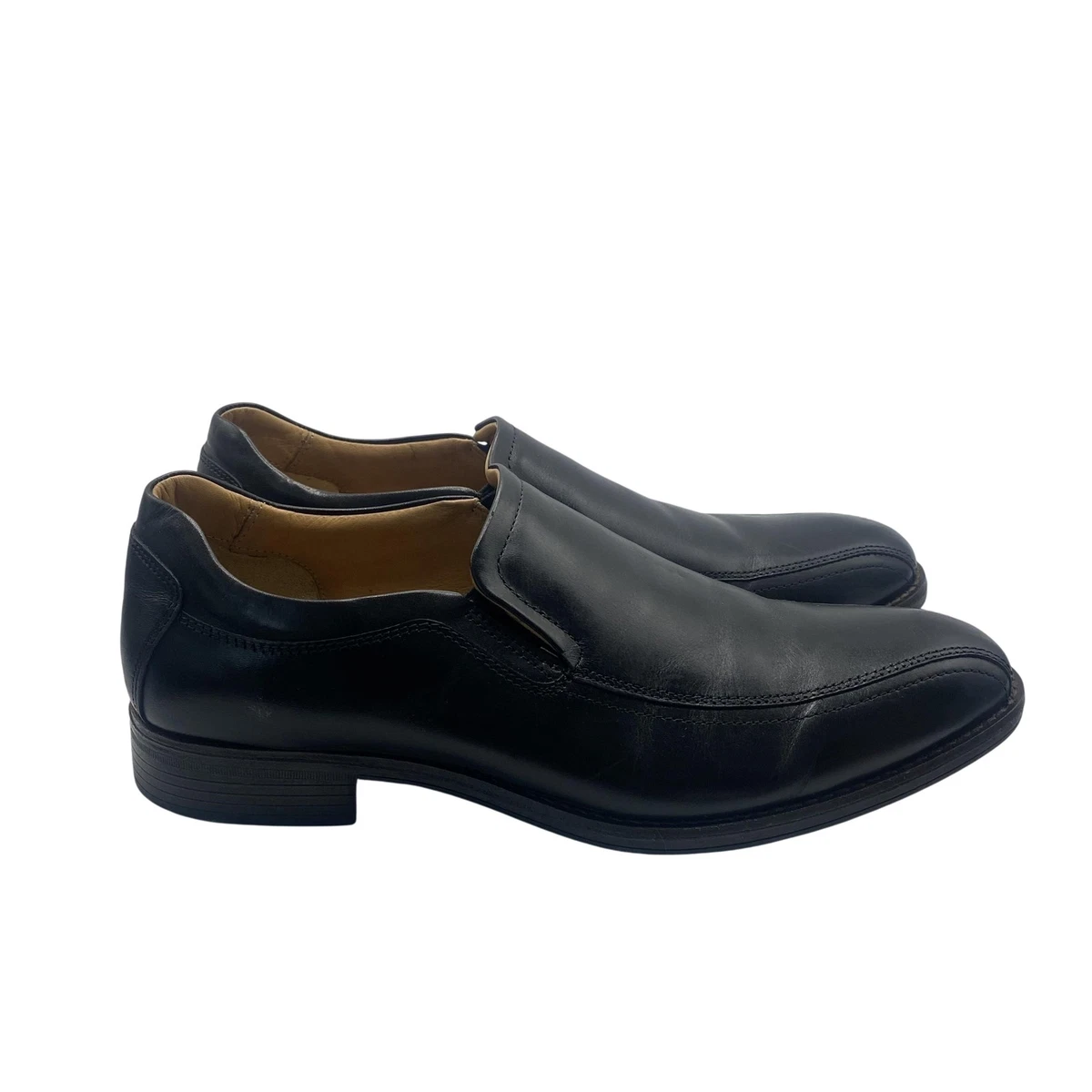 Johnston & Murphy Shoes Mens Size 9.5 Black Leather Slip On  display picture 2