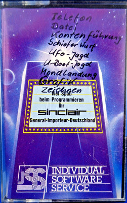 SINCLAIR ZX-81 -- TELEFON, DATEI, KONTOFÜHRUNG, UFO-JAGD, MONDLANDUNG (ISS)