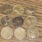 (9 COINS) 1910 -1914 1916- 1919 LINCOLN WHEAT CENT PENNIES TEENS