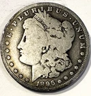 1896 Morgan Silver Dollar $1 0.900 Silver Business Strike Circulated