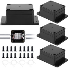4PCS Project Box with Fixed Ear, Junction Boxes IP65 Waterproof, Electronic Pro