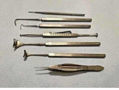 Set Of 7 Karl Storz Ophthalmic Surgical Instruments