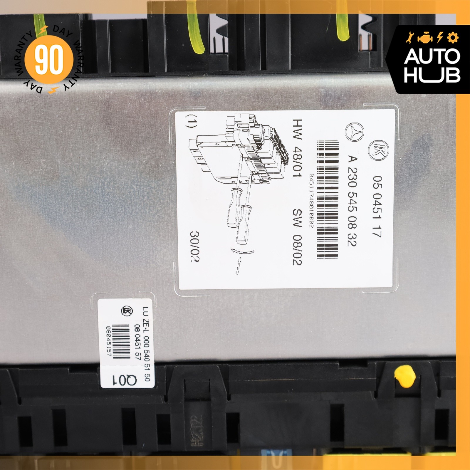 03-12 Mercedes R230 SL500 SL55 AMG Front Left SAM Fuse Box Control Module OEM