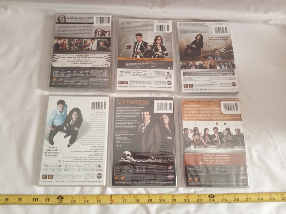 Bones: The Complete Seasons 1-6 DVD Set - New Sealed. Foto 2 de 4