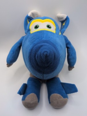 Super Wings Jerome 8   blaues Flugzeug Flugzeug weiches Plüschtier