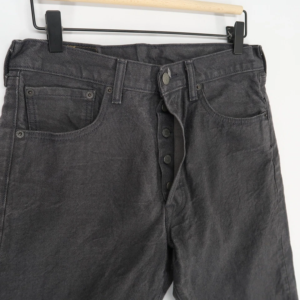 Мужские джинсы Levis 501 33x30 (30x27) серые на пуговицах прямые легкие из денима - Изображение 2 из 4