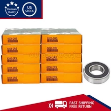 10PACK For TIMKEN Double Rubber Seal Bearings 6206-2RS 30x62x16mm 6206RS