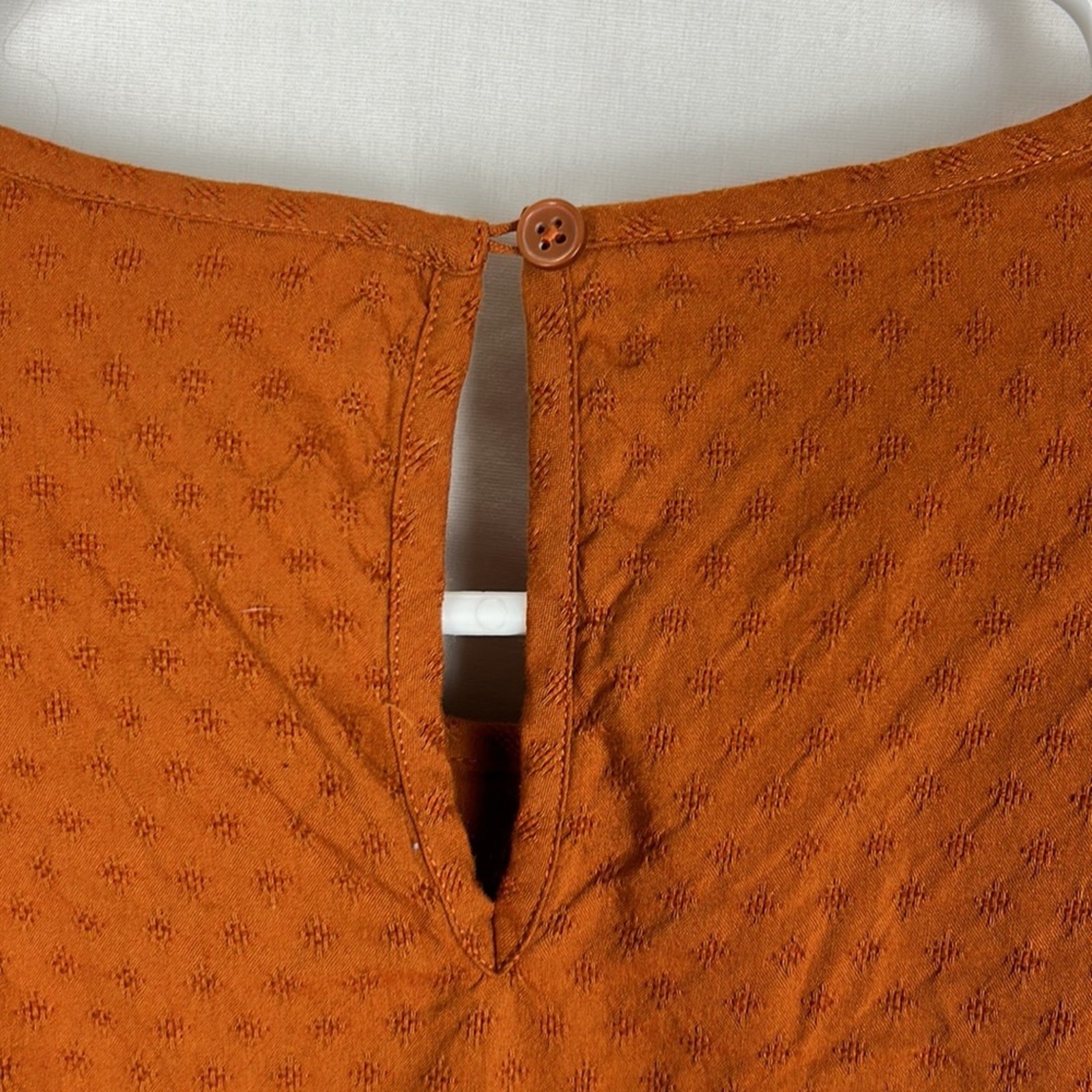 Universal Thread Pumpkin Eyelet Ruffle Dress size… - image 5