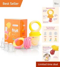 Baby Food Feeder/Fruit Feeder Pacifier Nibbler 2 Pack - Infant Teething Toy T...