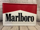 Vintage Marlboro Cigarettes Sign Tin Metal Philip Morris 1994