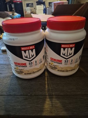 2 Muscle Milk Ultimate Lean Muscle Protein Powder Vanilla Crème 1.93lb BB 7/2026