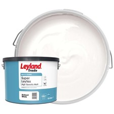 Leyland Trade Super Leytex Paint - Brilliant White - 10L