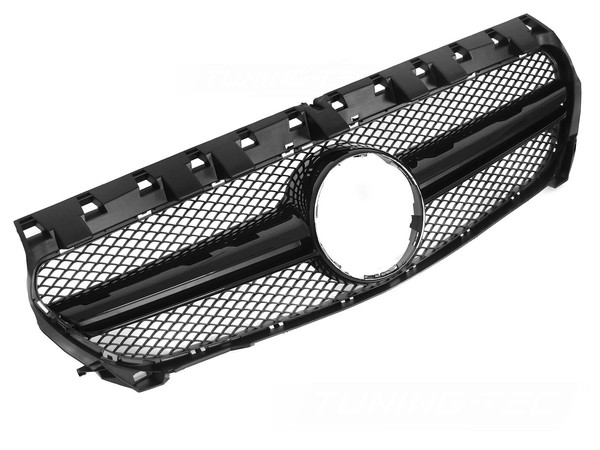 Sport KüHlergrill FüR Mercedes CLA W117 C117 X117 2013-2019 Glanz Schwarz-image