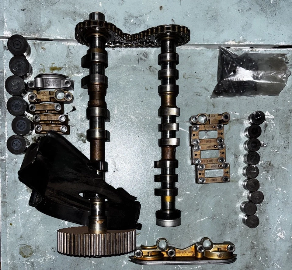 Árbol de levas de escape de admisión 00-05 Audi S4 A6 C5 Allroad 2.7T OEM lado de paso Foto 2 de 4