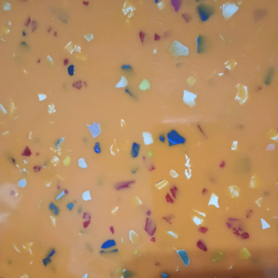 Platos de cena de melamina confeti naranja Zak Designs 11", 2 disponibles  Foto 2 de 4