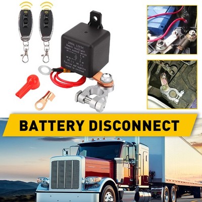 12V Battery Disconnect Switch 500A Start 200A Rated   Anti-Theft w/ 2 Remote