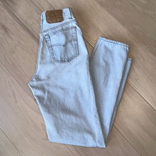 Vintage Levi  s 501 Denim Light Blue Jeans 17501-0133 USA Made 90s Women  s 24x30