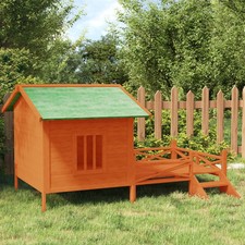 Dog Kennel Brown Solid pine wood Large Durable Dog Kennel