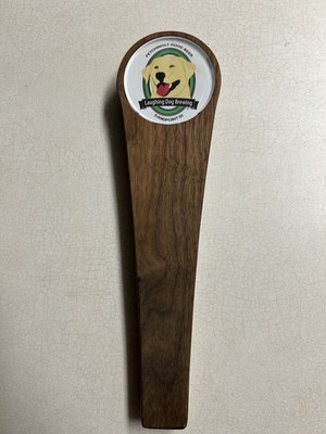 Laughing Dog Brewing Beer Tap Handle Sandpoint Idaho 7B 208 Alpha Dog Wood
