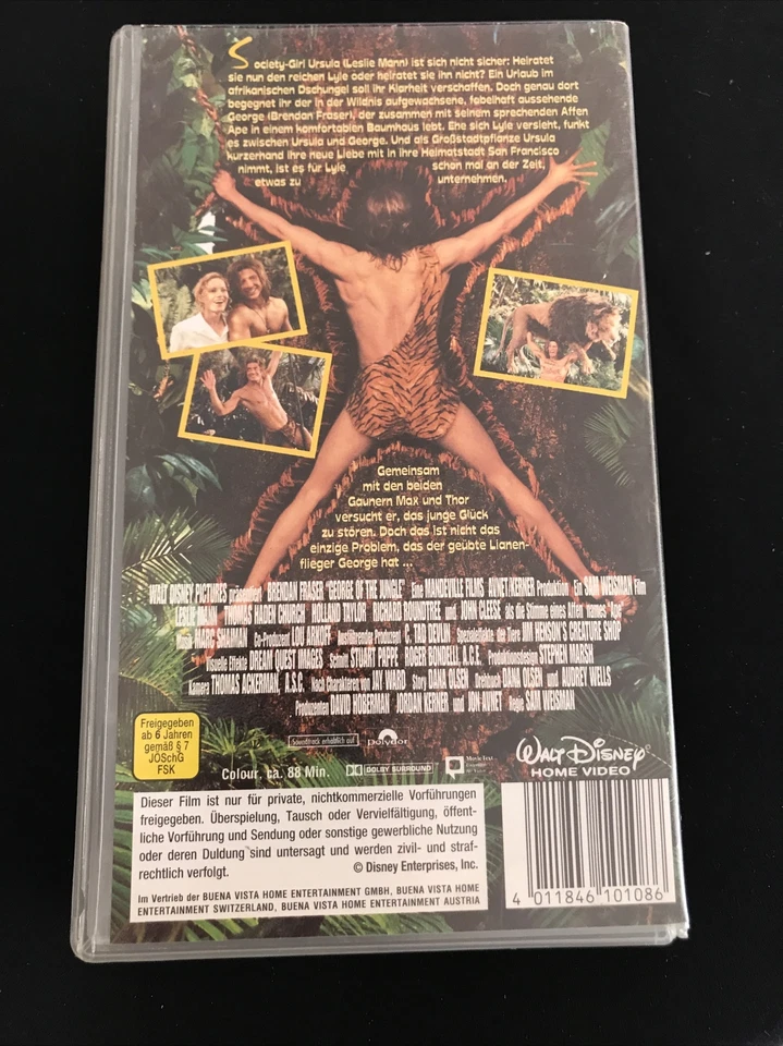 George Der Aus Dem Dschungel Kam - VHS Video Kassette - Zustand Gut @877 - Bild 2 von 3