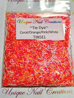 TINSEL~NEW COLORS ADDED~U CHOOSE~Nail Acrylic Gel Body Art Face Festival Crafts 