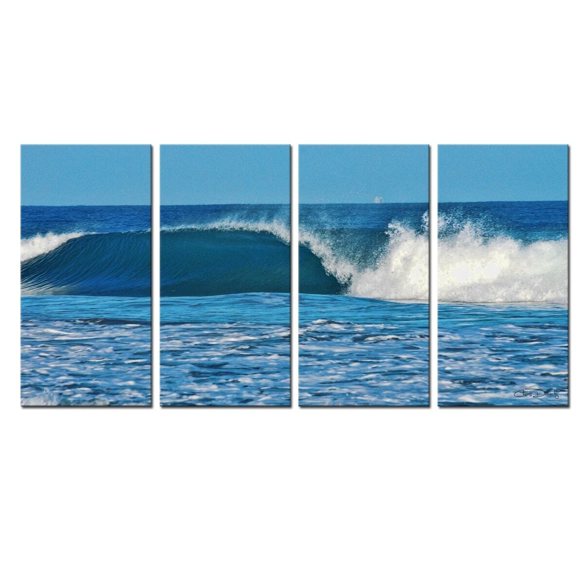 Ready2HangArt 'Ocean Motion' 4-Piece Wrapped Canvas Wall Art Blue (4) 12