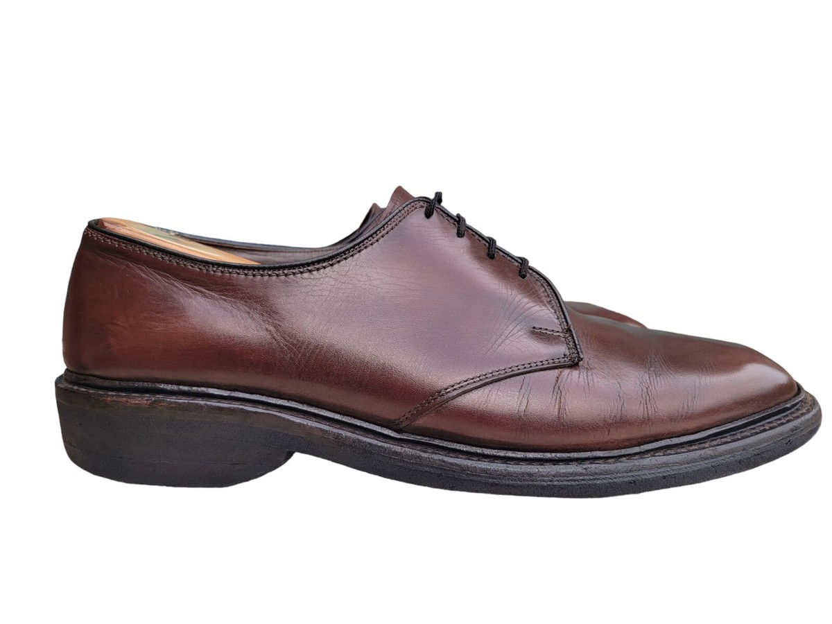 Vintage Allen Edmonds Pair Globetrotter Brown Leather Shoes Vintage Allen Edmonds Pair Globetrotter Brown Leather Shoes