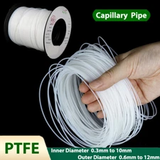 PTFE Tube F46 Capillary Pipe Soft Hose High Temp Insulated Round Tubing 0.3-10mm
